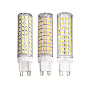 10Pcs G9 LED 9W 15W 20W 25W 136 LED 세라믹 옥수수 심지 깜박임 주파수 없음 110-220v led 전구 삽입 높이