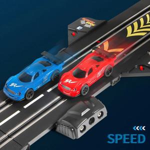 RC 철도 Car1:43 액세서리 장난감 전기 경주 트랙 차량 더블 배틀 스피드 웨이 Profissional 슬롯 자동차 서킷 레이싱 선물