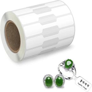 500개/롤 가격 스티커 보석 가격표 자체 접착식 흰색 빈 스티커 크래프트 종이 반지 목걸이 귀걸이 가격 라벨