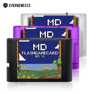 SEGA Genesis 메가 드라이브 마스터 시스템 게임 콘솔 용 4GB TF 카드 EDMD 게임 카드가 장착 된 1 메가 제네시스 V1의 3000