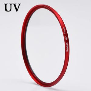 KnightX 레드 프레임 UV 필터 렌즈 보호대 49mm 52mm 55mm 58mm 62mm 67mm 72mm 77mm Fuji Sony Canon 사진 액세서리
