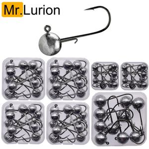 MrLurion 패키지 상자 2g 3g 5g 7g 10g 12g 16g 20g 낚시 태클 용 지그 헤드 후크, 웜 소프트 용 크랭크 카본 루어 후크
