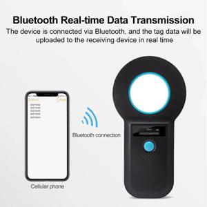 블루투스 칩 동물 태그 마이크로 칩 리더 칩 ID 스캐너 충전식 데이터 저장 동물 휴대용 OLED 애완 동물 강아지 고양이 스캐너