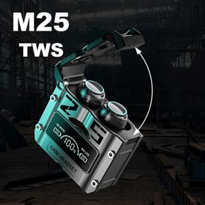 M25 소형 무선 이어버드, 저렴한 무선 저지연 IPX-7, 방수 C 타입 이어폰, 모타스트 무선 이어버드