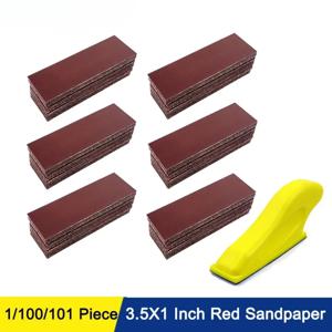 1-121개 DIY 핸드 샌드페이퍼 미니 샌더 키트 루프 샌더 페이퍼 다양한 입자 크기 습식 및 건식 훅 앤 루프 샌드페이퍼 목공 프로젝트용