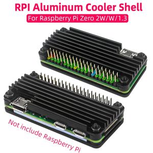 라즈베리 파이 제로 2W 알루미늄 쿨러 케이스, 실리콘 패드가 있는 보호 쉘, 파이 제로 2W W 1.3용 수동 방열 히트싱크