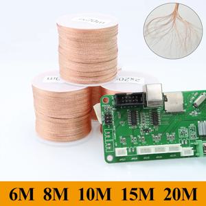 6/8/10/15/20M 길이 디 솔더링 브레이드 심지 솔더 리무버 와이어 PCB BGA 용접 재 작업 납땜 도구 용 저 잔류물 No-Clean