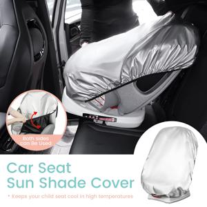 양쪽 모두 사용 가능한 유아용 카시트 차양 커버 자외선 차단, 단열 및 먼지 차단