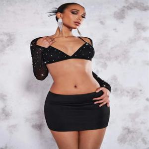 봄, 여름, 가을 여성용 새로운 패션 하이 웨이스트 퓨어 컬러 펜슬 스커트