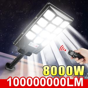 10000000LM 8000W/6000W 슈퍼 강력한 LED 태양 광 야외 IP65 모션 센서 야외 태양 벽 램프 정원 거리 스포트라이트