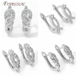 18K 금도금, 항알레르기 귀걸이 후크 걸쇠, 보석 용품, 패스너 이어 와이어, 귀걸이 고정 장치 액세서리