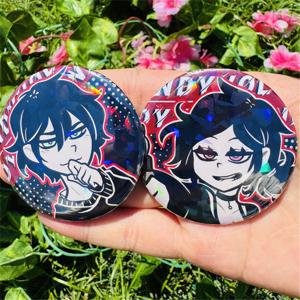 58mm 게임 Andy와 Leyley의 관 AndyLeyl 코스프레 의상 배지 핀 SPTE Tinplate 브로치 Prop Xmas Gilf