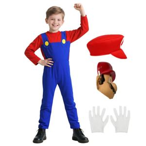 게임 형제 유니폼 세트 롤 플레잉 의상 재미 있은 애니메이션 소년 점프 슈트 소녀 드레스 할로윈 코스프레 의상 소품 선물