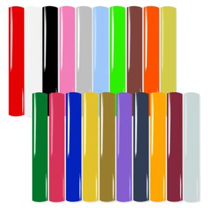 6가지 색상/팩 20x30cm PU 열전사 비닐 필름, 티셔츠용 다리미, DIY 부모-자녀 의류용 컷팅용 비닐 HTV 번들