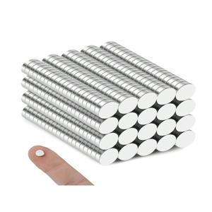 50/100/200개 미니 원형 자석 6x2mm 소형, DIY 냉장고 자석 화이트보드 추가 및 홈 오피스 정리용