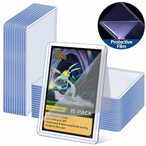 25-150pcs 하드 보호 필름 카드 슬리브 안티 스크래치 홀더 프로텍터 YuGiOh 포켓몬 야구 스포츠 카드 장난감에 적합