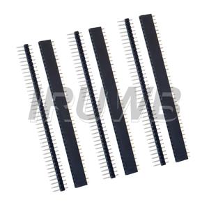 20개 2.54 브레이커블 핀 헤더 PCB JST 커넥터 스트립 아두이노 DIY 키트용 10쌍 40핀 1x40 싱글 로우 남성 및 여성용