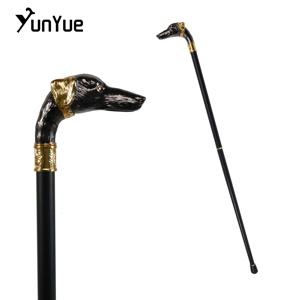 빈티지 블랙 골드 도베르만 핀셔 워킹 케인 젠틀맨 컬렉션 우아한 워킹 스틱 코스프레 사진 촬영 소품 지팡이