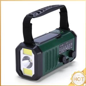 LED 비상 날씨 라디오 손전등 독서등 10000mAh 태양광 라디오 충전기 타입-C 충전 태양광 비상 라디오 SOS 알람