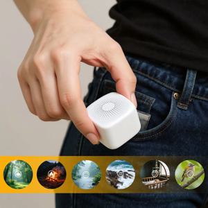 휴대용 미니 백색소음기 (성인&아기용) 30가지 진정음 USB-C 충전식 여행용 수면 유도기 (직장 및 여행용)