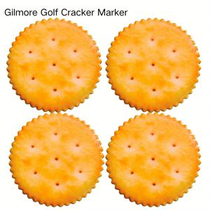 길모어 크래커 골프 공 마커 4팩, 프리미엄 골프 액세서리 및 남성 여성 골퍼 아버지를 위한 재미있는 골프 선물