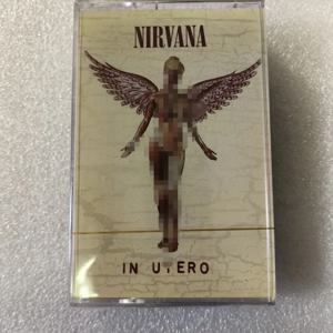 Nirvana In Utero 앨범 록 음악 카세트 새 제품 가사집 포함 밀봉된 상품 플레이어 호환 가능 클래식 트랙