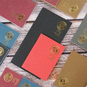 레트로 호일 골드 커버 여행자 노트북 리필 필러 용지 미도리 노트북 및 저널 삽입 리필 표준 여권