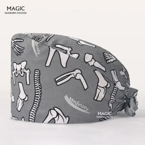 인쇄 의료 수술 모자, 의사 의료 간호사 수술실 모자, 반려동물 손질 간호 모자, 작업 스크럽 모자, 남녀공용