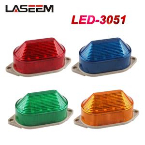 LED-3051 스트로브 신호 경고등 12V 24V 220V 표시 등 LED 램프 작은 깜박이는 빛 보안 경보