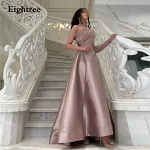 Eightree Mordern 정장 이브닝 드레스, Abendkleide 원 숄더 깃털 얼룩 여성 로브, 파티 성장