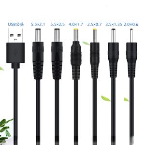 USB-DC 3.5*1.35mm 2.0*0.6mm 2.5*0.7mm 4.0*1.7mm 5.5*2.1mm 5.5*2.5mm 플러그 잭 DC 5V 전원 연장 케이블 커넥터