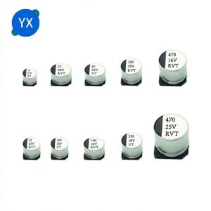 20PCS SMD 전해 콘덴서 6.3v 10v 16v 25v 35V 50V 0.1 1 2.2 3.3 4.7 미크로포맷 10 미크로포맷 22 미크로포맷 33 미크로포맷 47UF100UF 220UF 330UF 470UF 1000UF