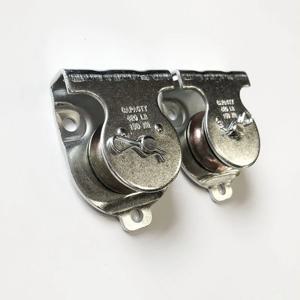 2PCS 고정 방향 단일 휠 롤러 회전 리프팅 로프 풀리 블록 야외 스포츠 게양 풀리 와이어 로프 풀리