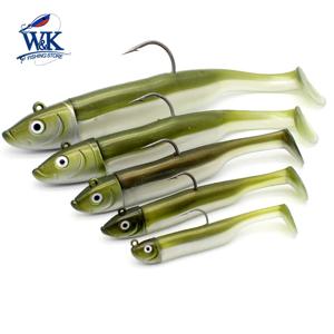 Seabass 낚시 미끼 키트 6cm 7.5cm 9cm 11.5cm 14.5cm 소프트 루어 패들 테일 종류 지그 헤드 해안 지깅 소프트 미끼