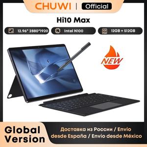 CHUWI Hi10 Max 태블릿 2 in 1 태블릿 PC 12.96인치 3K 디스플레이 N150/N100 노트북 12GB 램 512GB 저장용량 윈도우 11 태블릿 2.4G/5G 와이파이