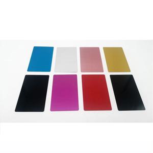 0.2mm 알루미늄 레이저 각인 블랭크 - 명함, 명판 및 섬유/UV 교정 샘플용 금속지