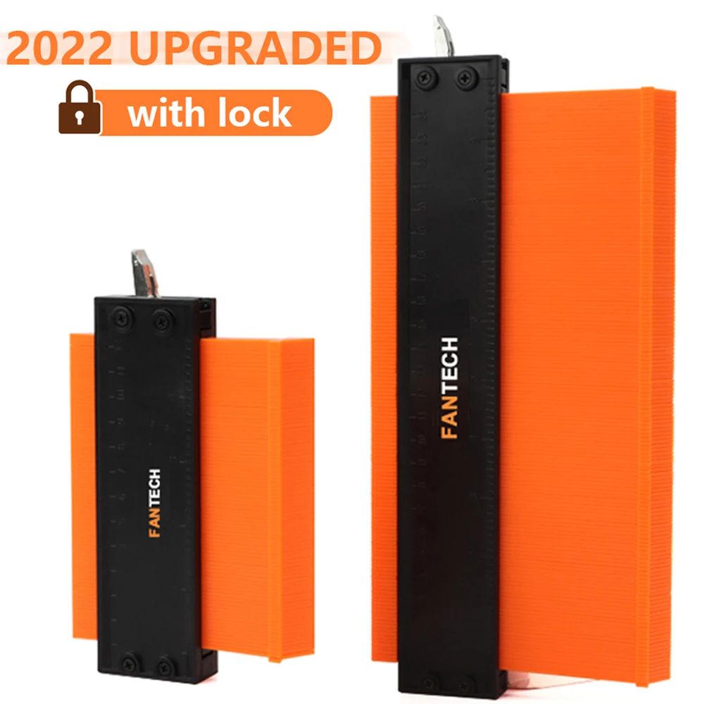 윤곽 게이지 쉐이핑 목재 측정 눈금자 타일링 라미네이트 타일 Meethulp 게이지 불규칙한 모양 복사기 목재 마킹 도구