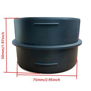 75mm/2.95 인치 자동차 히터 덕트 조이너 파이프 에어 주차 히터 호스 라인 커넥터 Webasto Eberspacher 덕트 연결