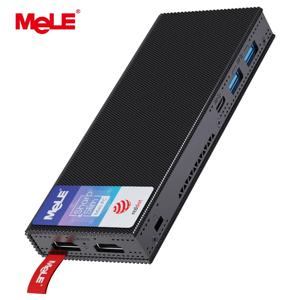 MeLE PCG02 Pro 팬리스 미니 PC 스틱 N100 8GB 128GB 256GB 미니 컴퓨터 듀얼 HDMI,4266MHz LPDDR4,WiFi5 기가비트 이더넷,USB Type-C PD3.0