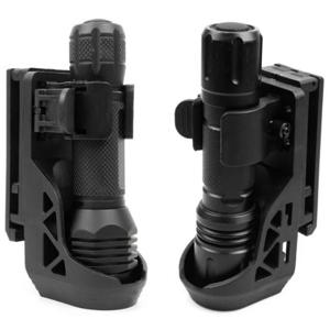 레버가 있는 전술 손전등 홀스터, 측면 잠금 시스템 세트, 일반 토치 세트, 360 ° 회전 플라스틱 토치 세트, 빠른 분리