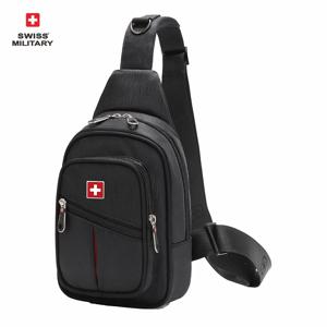 스위스 남자 가슴 가방 야외 레저 방수 어깨 Crossbody 가방 대형 공간 가슴 가방 남자 실용 내구성 슬링 가방