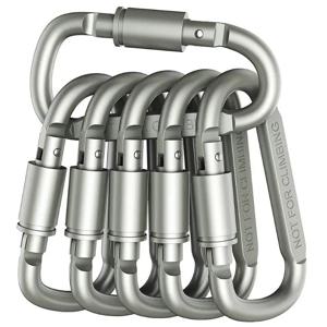 키 캠핑 생존 EDC 야외 키 체인 클립 합금 알루미늄 전술 Caribiner 후크 Karabiners에 대 한 4PCS Carabiner 세트