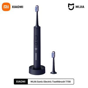 2021 XIAOMI MIJIA T700 소닉 전동 칫솔 치아 미백 초음파 진동 구강 청소기 브러시 스마트 APP LED 디스플레이