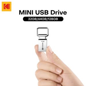 코닥 USB 2.0 플래시 드라이브 K112 키체인 디자인 32G 64G 128G 미니 펜드라이브 메모리 메모리 스틱 키 USB 장치 펜 드라이브 (자동차/PC용)