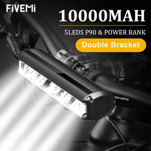 Fivemi 5Led MTB 자전거 조명 10000MAH 충전식 자전거 라이트 손전등 전기 스쿠터에 대 한 야외 사이클링 자전거 액세서리
