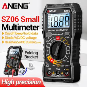 디지털 멀티미터 ANENG SZ06 AC/DC 전류계 1999 카운트 멀티테스터 600V 볼트미터 멀티미터 전압 저항계 다이오드 도구