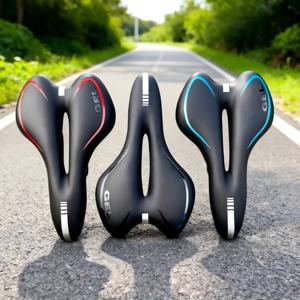 충격 방지 편안한 PU 가죽 자전거 안장, 스펀지 충전 타임 트라이얼 사이클링 시트, 향상된 라이딩 경험 제공