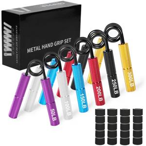 금속 핸드 그리퍼 손가락 운동기, 근육 팔 트레이너, 손목 회복, 체육관 장비