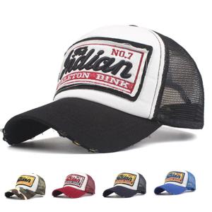 스트리트 편지 자수 메쉬 아빠 야구 모자 패션 Snapback 힙합 야외 Y2K 트럭 모자 Gorras F2719 여성용 남성용