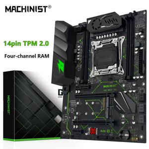 MACHINIST X99 MR9A PRO 마더보드 지원 TPM2.0 인터페이스 LGA 2011-3 Xeon E5 V3 V4 CPU DDR4 4채널 RAM NVME M.2 *2 ATX